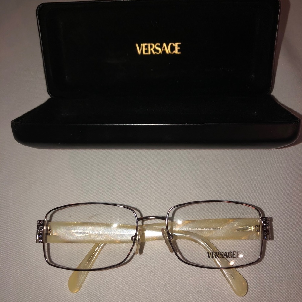 Vintage Versace Glasses (NEW) Pearl/Rose Gold